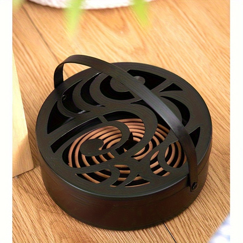 Mosquito Incense Coil Holder Metal Swirl Design for Indoor Outdoor Use