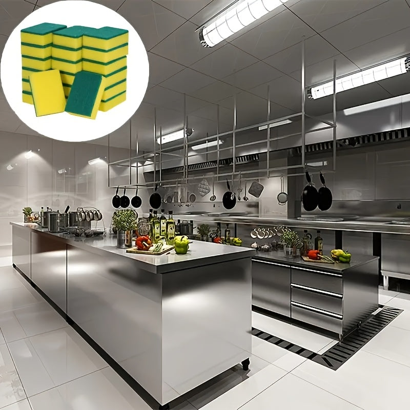 12 dona Melamin Gubkalar, Ikki Tomonlama Scrub Padlar bilan, Oshxona, Yashash xonasi, Avtomobil va Shisha tozalash uchun ideal. Chizishdan himoyalangan, Singdiruvchi va Mustahkam. Turli vazifalar uchun mukammal tozalash materiallari.