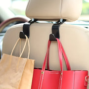 2pcs ABS Adhesive Car Hooks Concealed Rear Organizer Hangers for Handbags