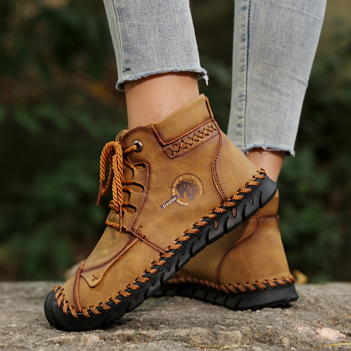 Women's Plus Size Casual Chelsea Boots Beige Microfiber Rubber Sole