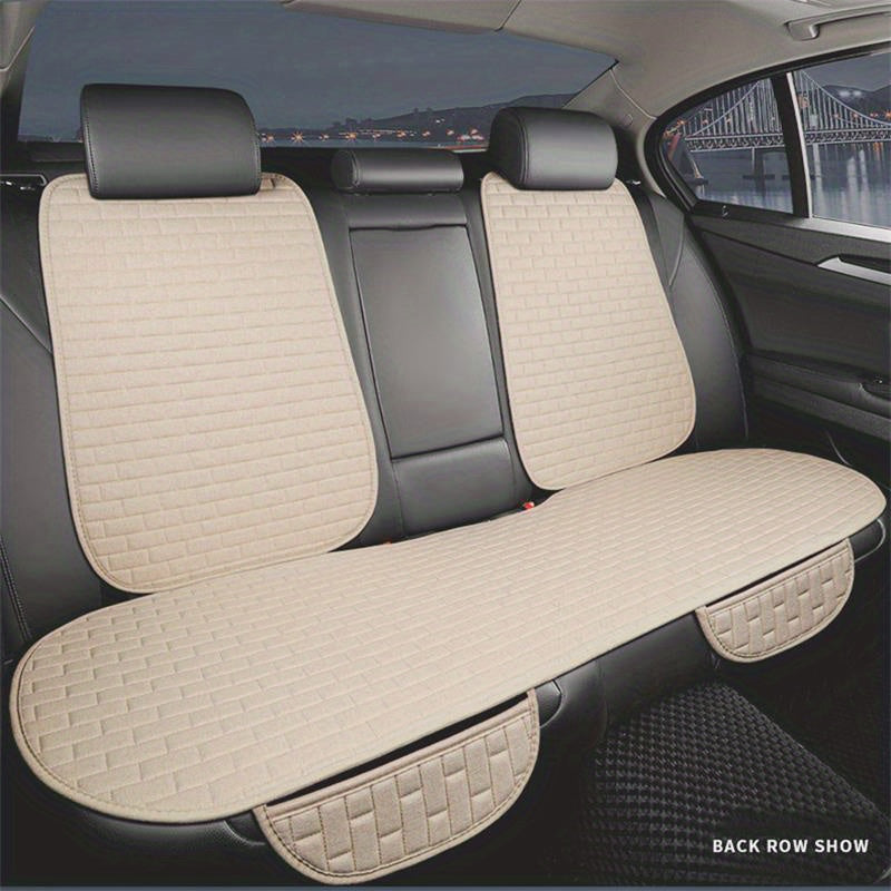 Universal Car Seat Cover Rear Seat Protector Cushion with Headrest