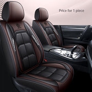 Car Seat Cover Leather Front Cushions for Sedan SUV Truck All-Season Red Black