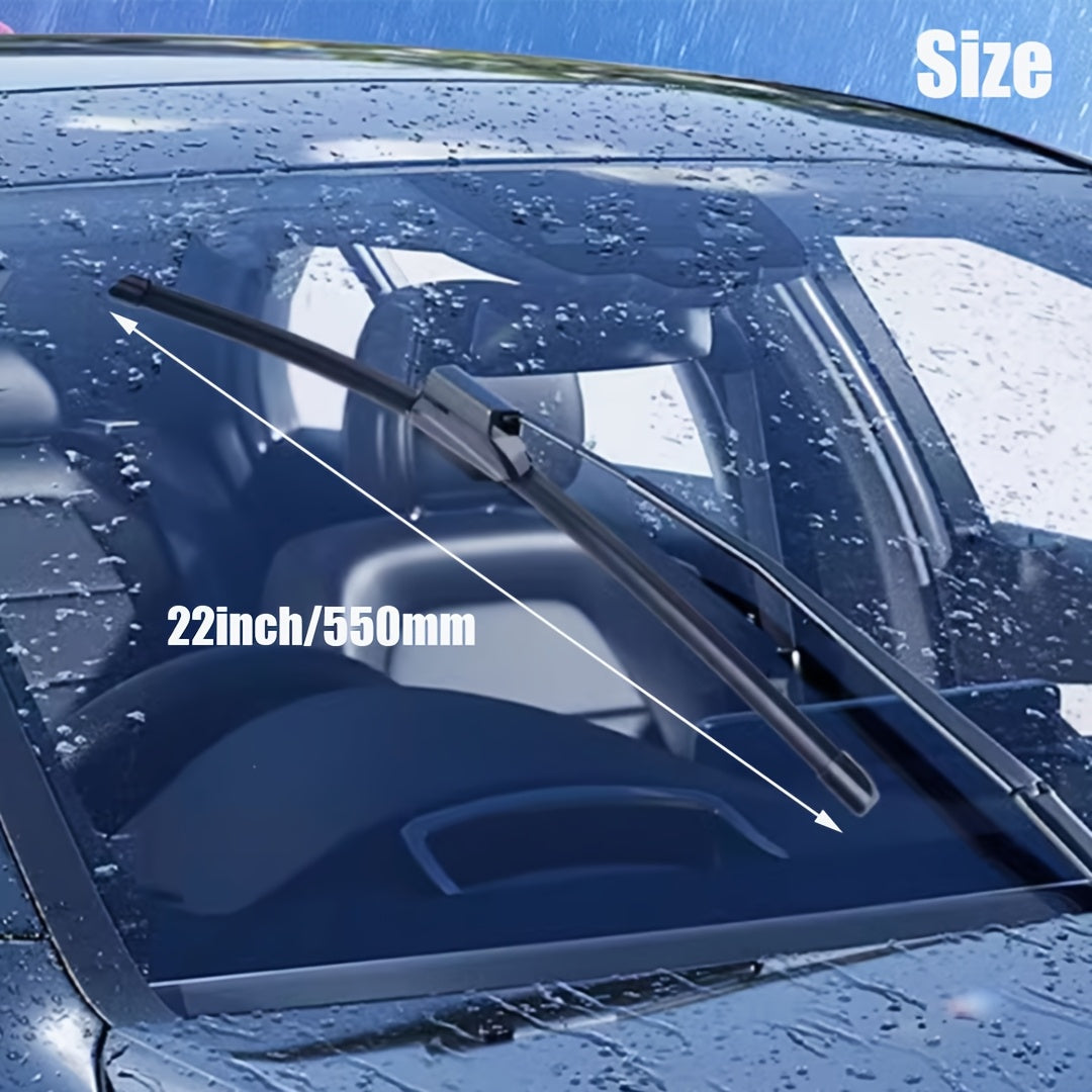 Universal Car Windshield Wiper Set 11-Layer Rubber Durable Silent Sizes 35.56cm-71.12cm