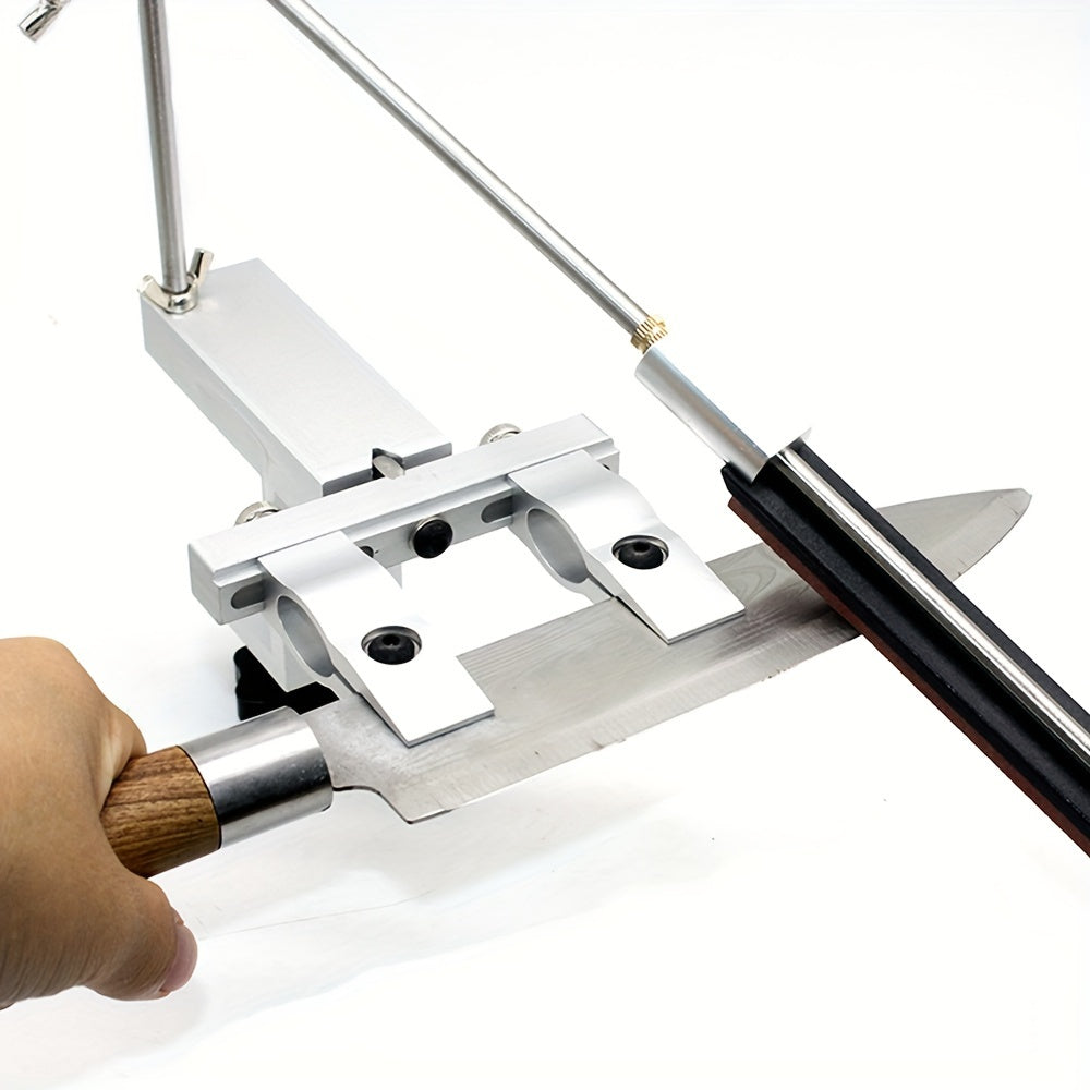 Alüminiy alloy pichoqni qirqish uchun to'plam, 360° aylantirish dizayni va qirqish toshi bilan oshxona va restoran uchun