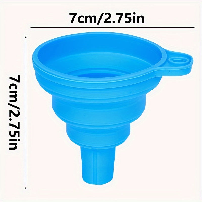 Универсальная силиконовая жидкая воронка с телескопической длинной горловиной для замены масла