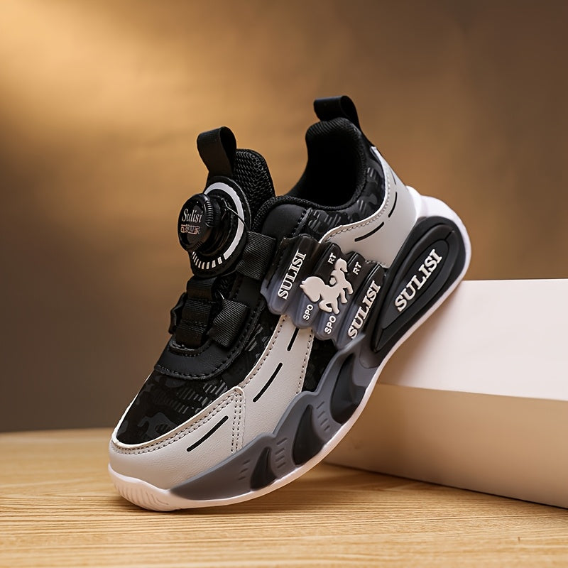 Kids' Color Block Sneakers for Boys and Girls Non-Slip Durable Outdoor Activities