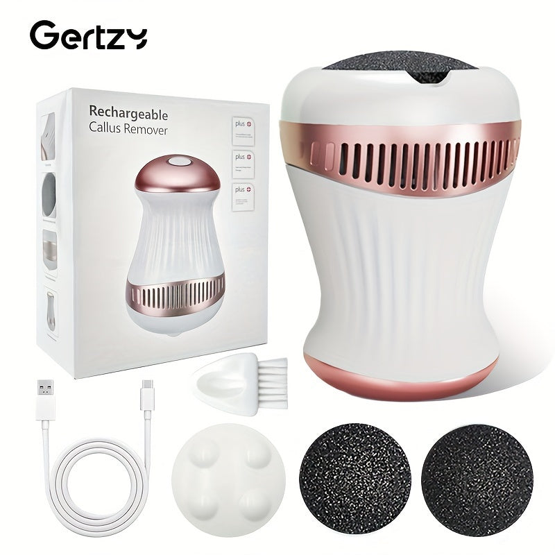 GERTZY USB qayta zaryadlanadigan elektr oyoq maydalagichi - Qattiq va yirtilgan terini olib tashlaydi | Silliq, yumshoq oyoqlar uchun ideal sovg'a