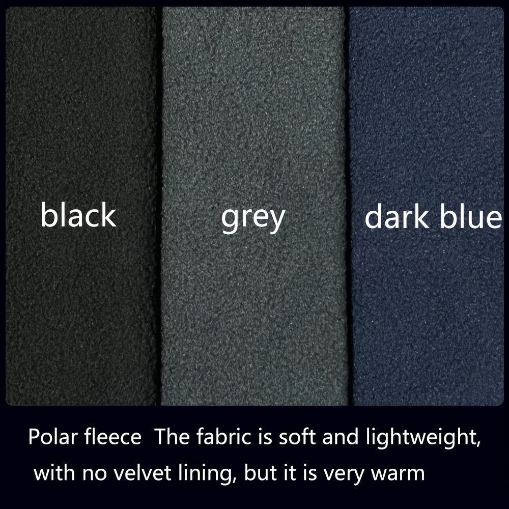Men's Warm Neck Scarves Breathable Windproof Polyester Fleece Lining for Winter Outdoor Activities