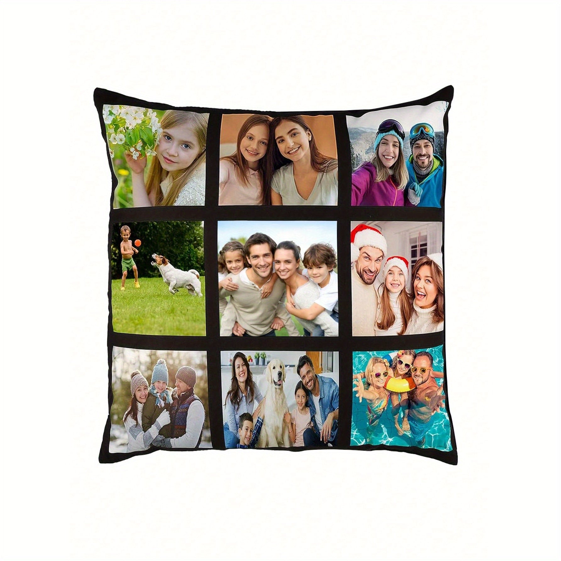 Custom Printed Soft Polyester Pillowcase for Kids Pets and Adults Bedroom Living Room Car