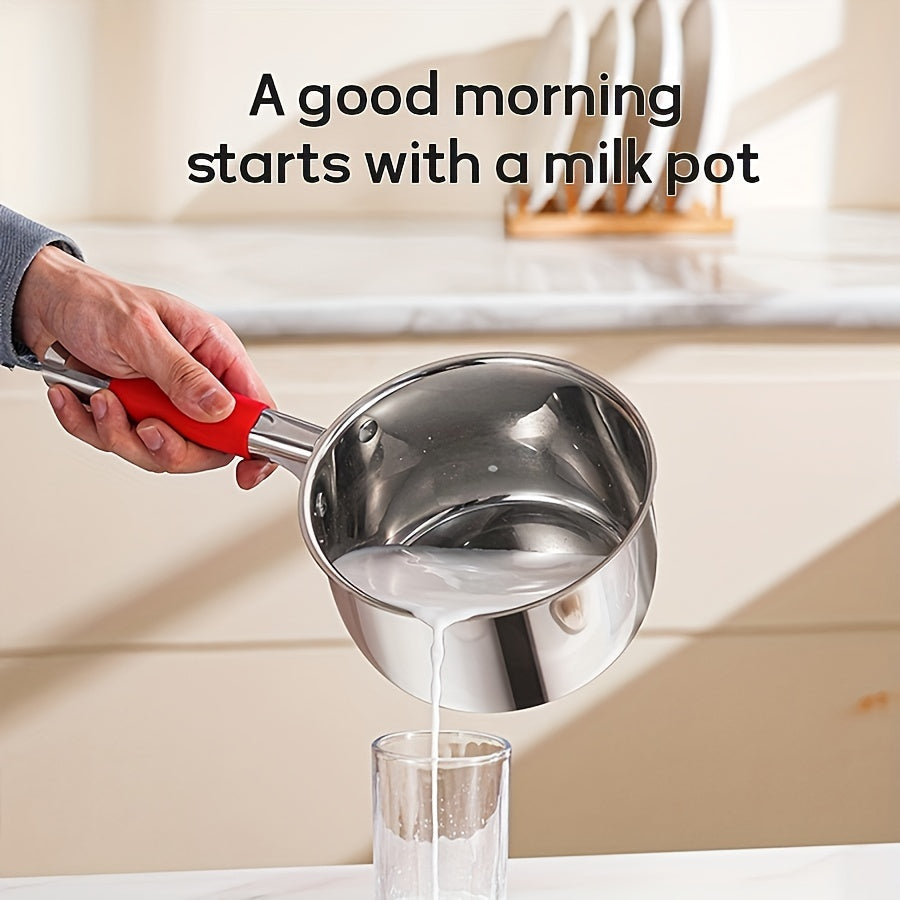 Juego de utensilios de cocina de acero inoxidable de 16 piezas con ollas, sartenes, tapas y utensilios