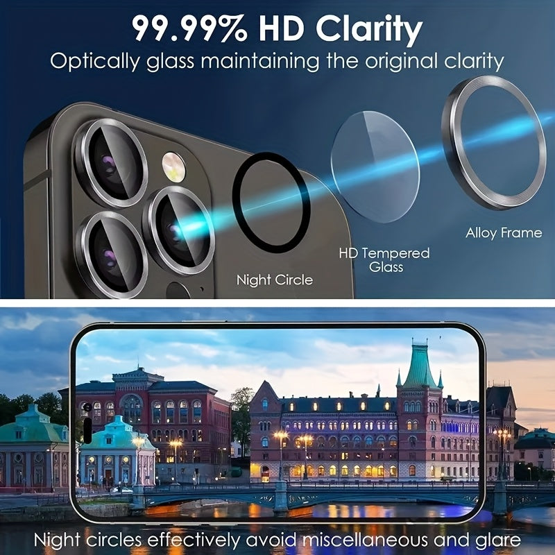 Металлический защитный фильтр для камеры для моделей iPhone, включая Pro Max, Mini и Plus