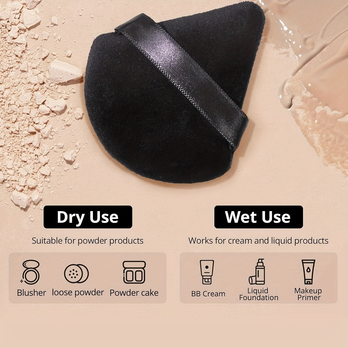 Naylon tolalar bilan makiyaj cho'tkasi to'plami, ABS plastik tutqichlar, uniseks yuvish sumkasi, kirpik buruvchi, gubkalar, silikon tozalash idishi, palma cho'tkasi - fondyot, qizarish va kukun qo'llash uchun to'liq to'plam