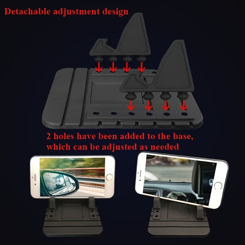 Universal Car Dashboard Phone Mount Silicone Holder With 120° View