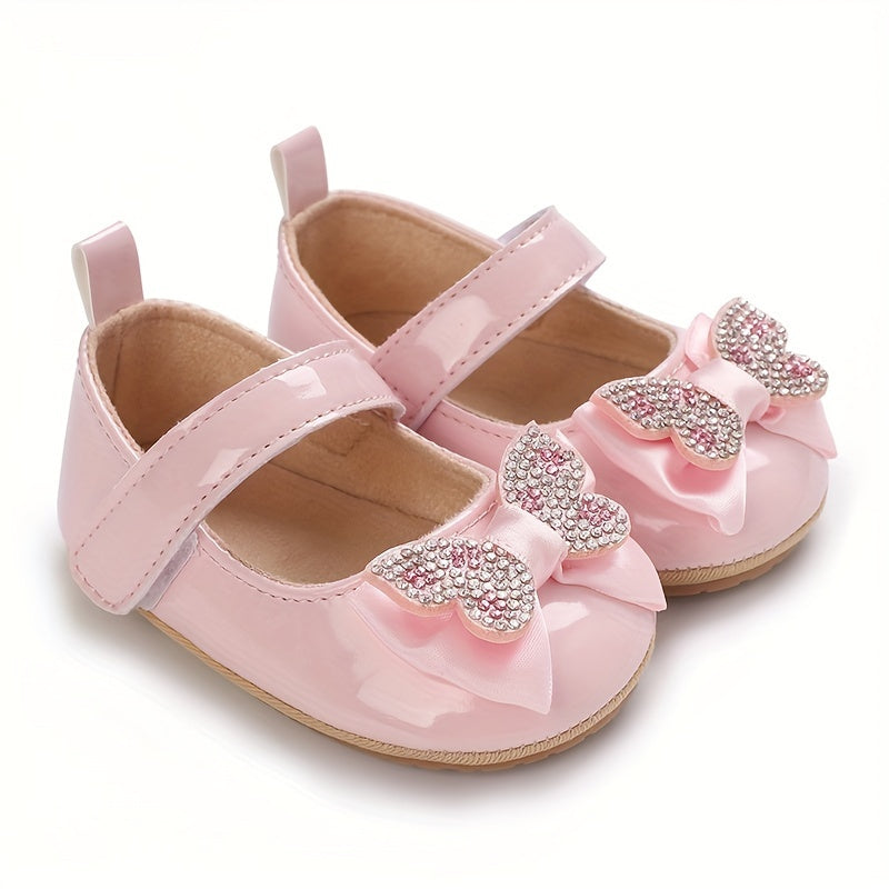 Baby Girls Shoes 0-1 Year Soft Rubber Sole Bow Princess Casual Spring Autumn