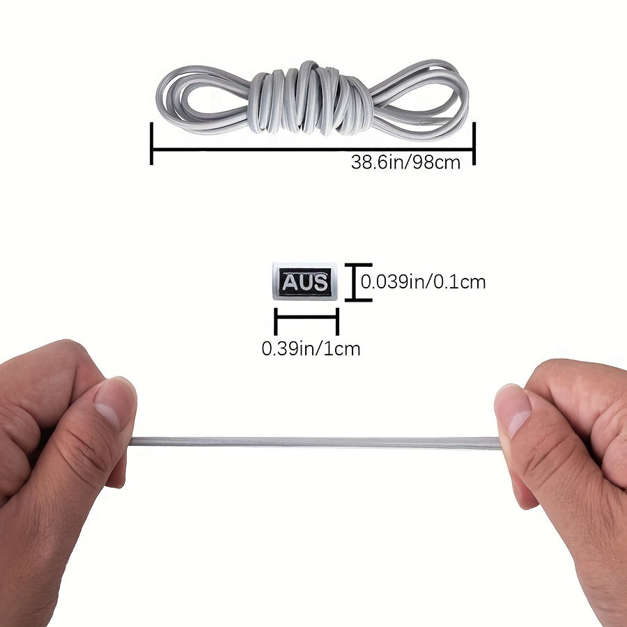 Unisex Elastic Colorful Shoelaces Durable Comfortable Adjustable