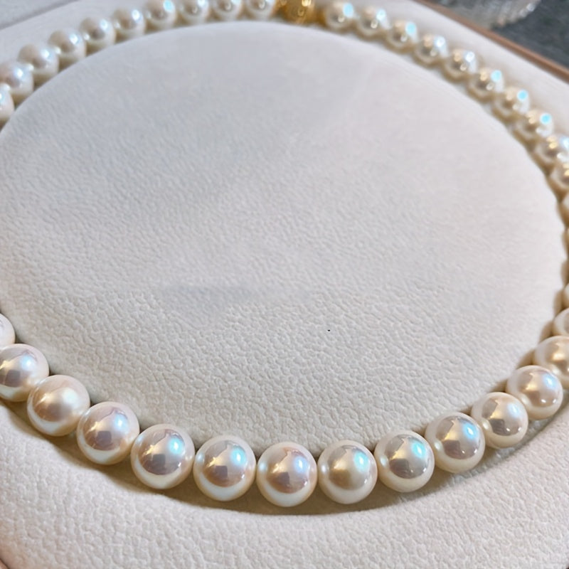 Freshwater Pearl Necklace for Women Elegant Jewelry Gift for Valentine Day