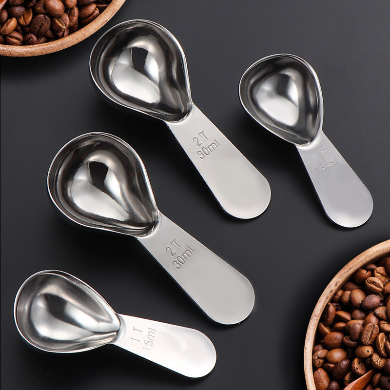 Stainless Steel Coffee Measuring Spoon 30ml Capacity for Milk Powder and Baking