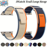 Elastic Nylon Watch Band for Apple Watch Adjustable Sport Strap Compatible with Series 10 9 8 7 6 SE 5 4 3 2 1