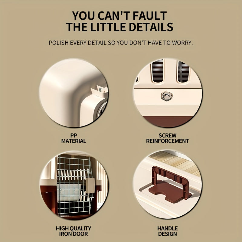 Одобренная авиакомпанией переноска для домашних животных с надежным запирающим механизмом и удобной подкладкой для кошек и собак.