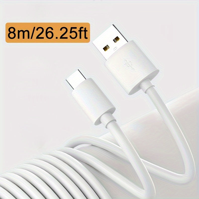Fabric Flat USB-C Charging Cable 66W 6A Quick Charge for Smartphones and Devices