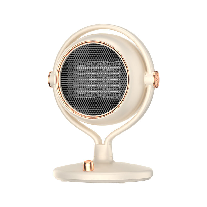 Travel-Friendly Ceramic Space Heater with 2 Heat Levels, Compact Desktop for Indoor Use