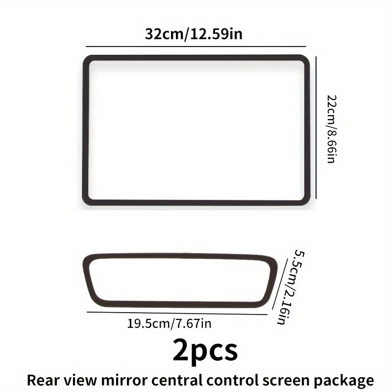 2pcs Car Rearview Mirror Protective Cover Set For Model 3 Y Pink White Gray Black