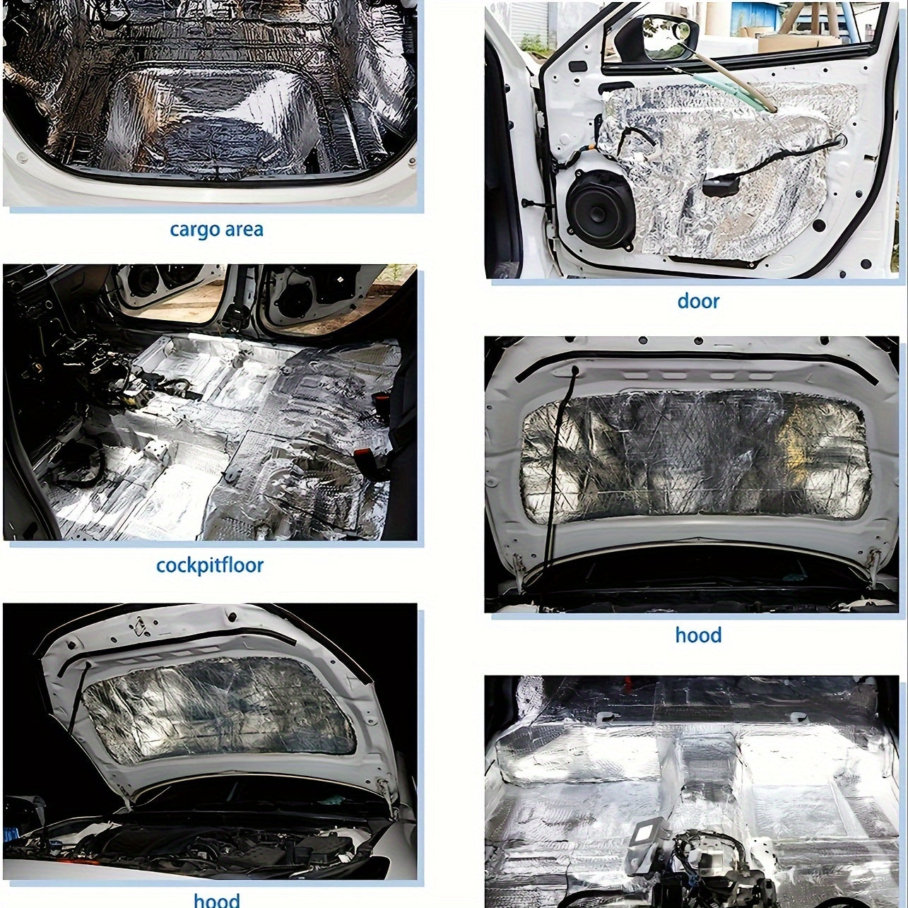 O'z-o'zidan yopishadigan alyuminiy folga aks ettiruvchi izolyatsiya ko'pik varaqasi avtomobillar uchun suv o'tkazmaydigan