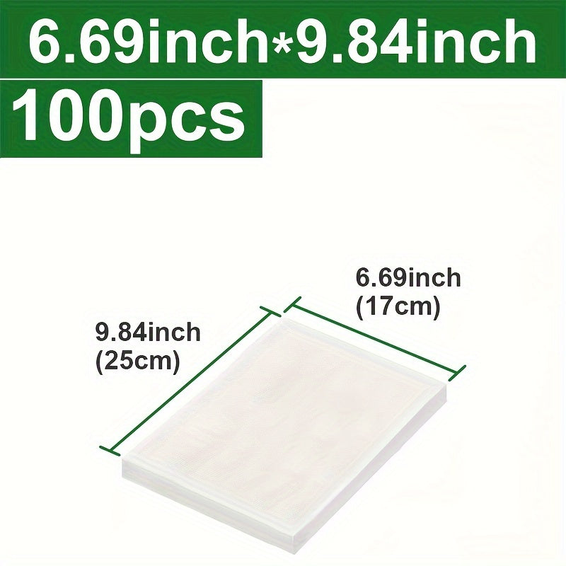 BPA-Free Vacuum Sealer Bags for Food Storage 3.93-15.74 Inches Pack of 100