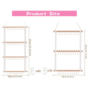 Organizador de pared para diademas, estante decorativo para colgar en la pared, almacenamiento para el hogar o regalo