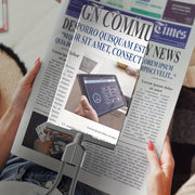 Hands-Free Magnifying Glass 5X with Flexible Gooseneck for Reading Repairs Sewing Seniors