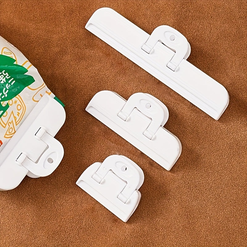 Clips de sellado de comida de plástico, múltiples tamaños y colores para almacenamiento hermético