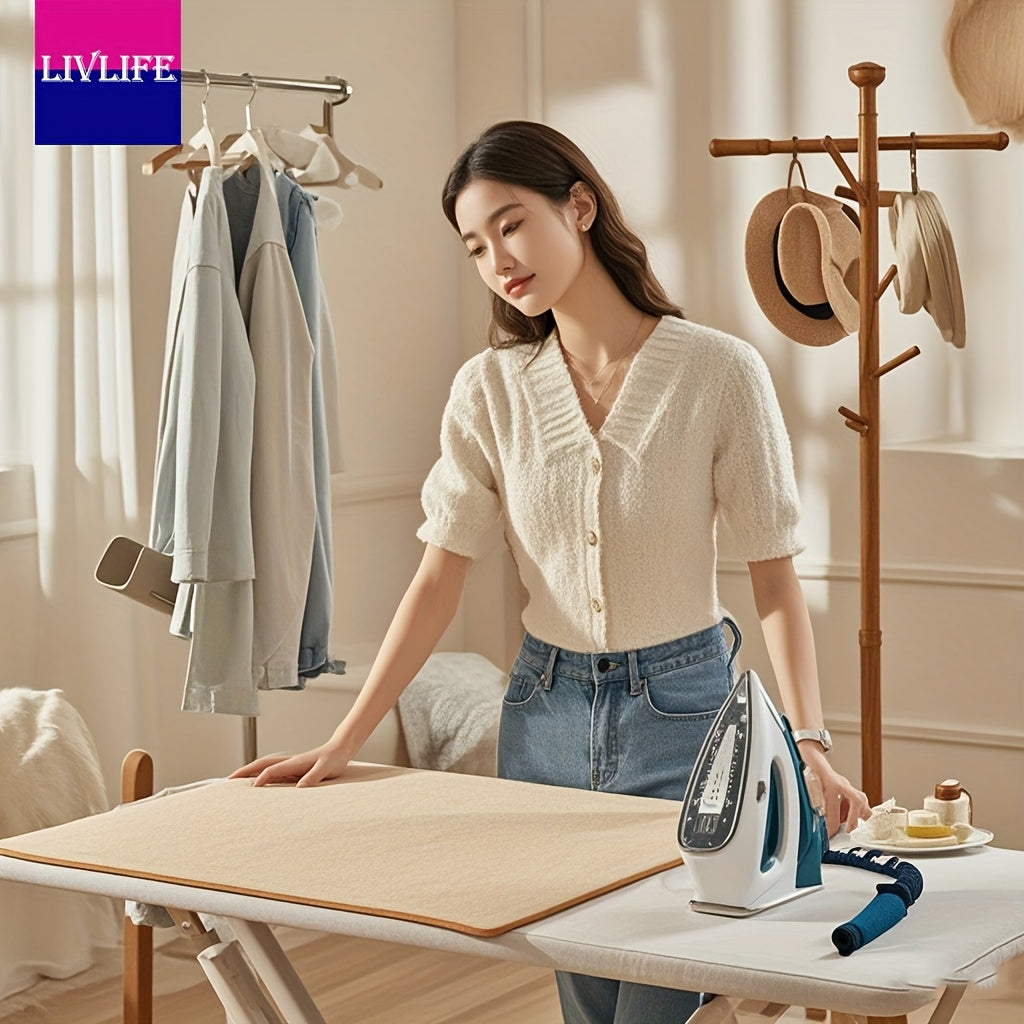 Large Foldable Ironing Pad with Thick Wool Surface 23.6x47.2 Inches