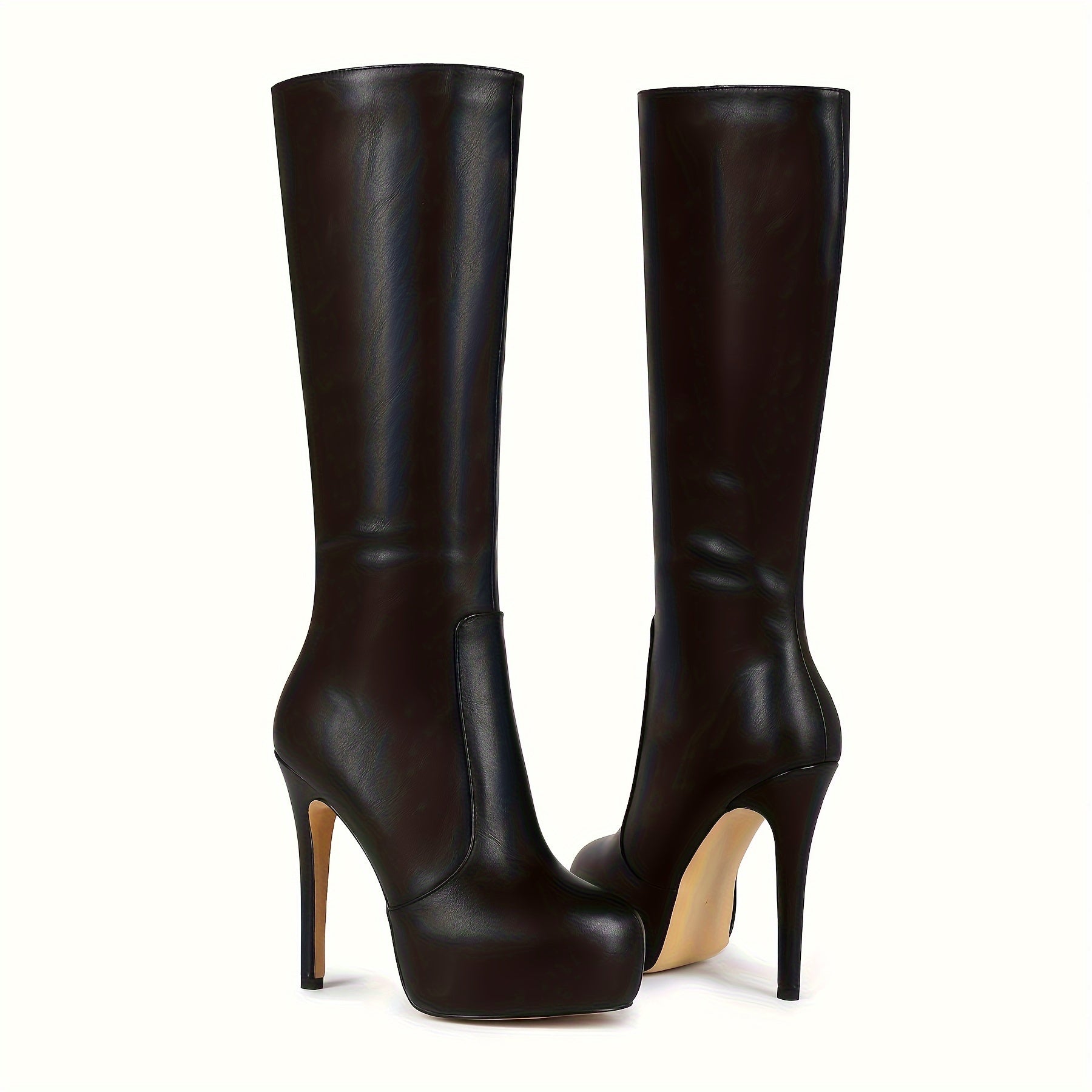 Women's Platform Stiletto Boots Slip-Resistant Rubber Nightclub Footwear