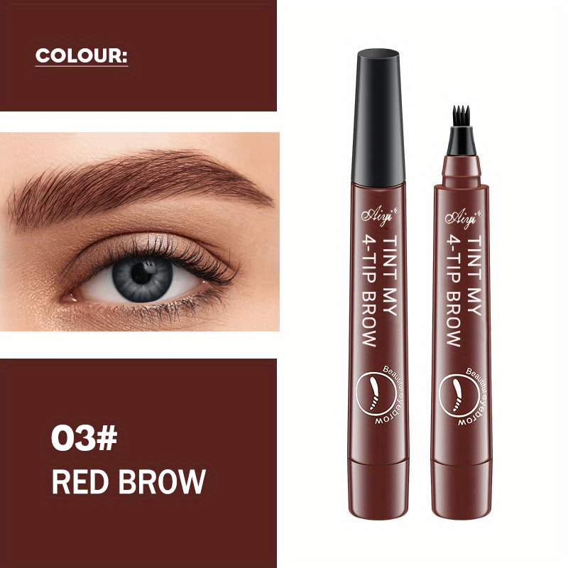 Long-Lasting Waterproof Microblading Eyebrow Pen for Natural Defined Brows