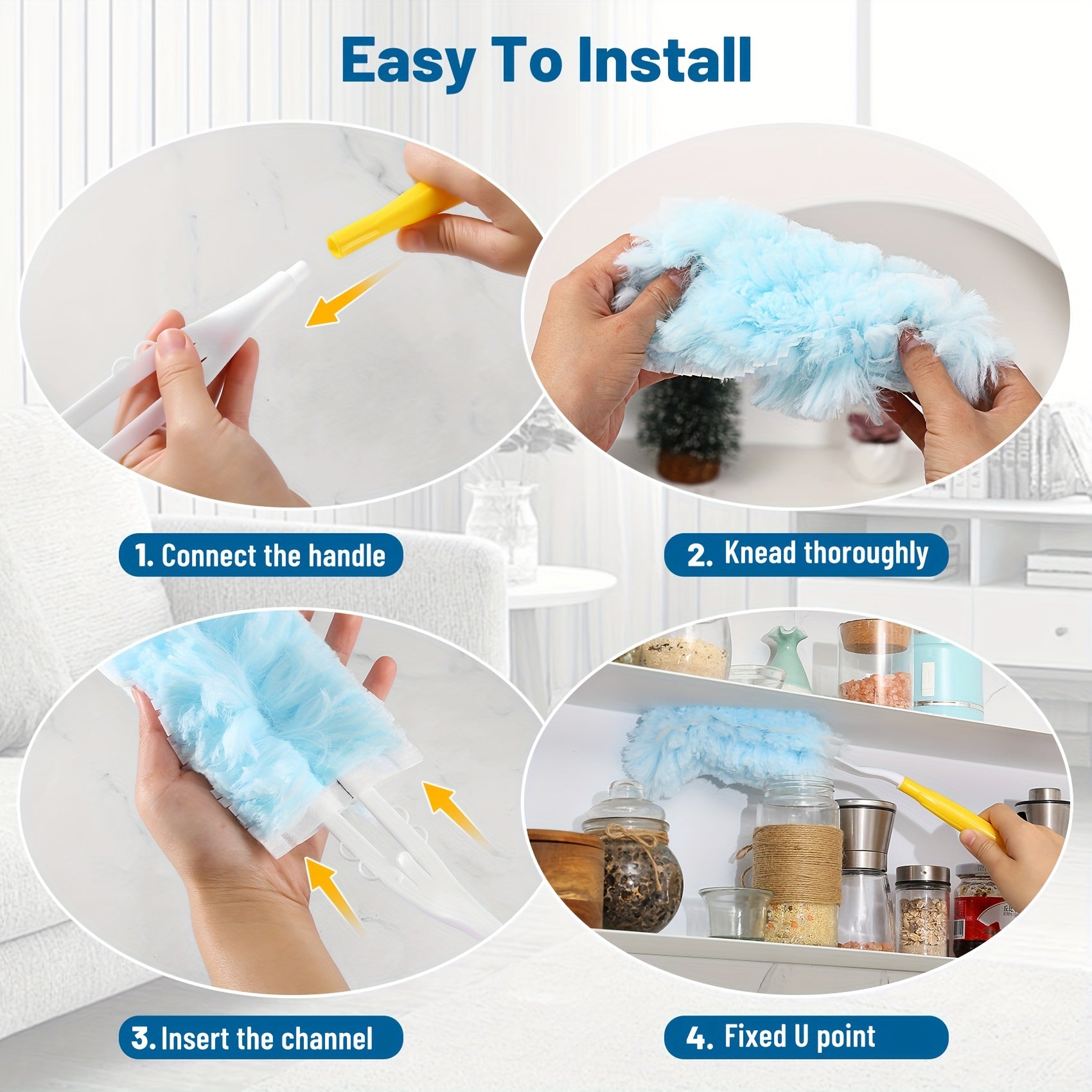 30 ta elektrostatik cho'kma tozalash matolari mebel, avtomobil, klaviatura uchun - ko'p funksiyali qo'l bilan tozalash cho'tkasi - kir yuvish, tozalash materiallari, chang yig'uvchi