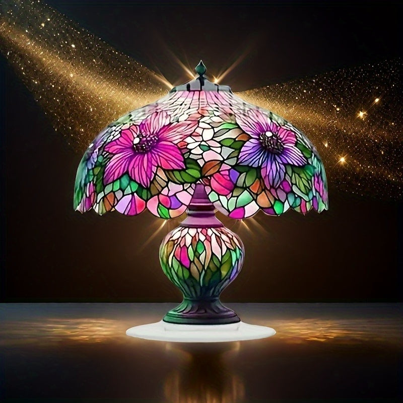 Bohemian Acrylic Table Lamp for Home Office Decor, Desktop Lighting