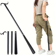 Unisex Long Dressing Stick With Shoe Horn And Sock Remover 35 Inch