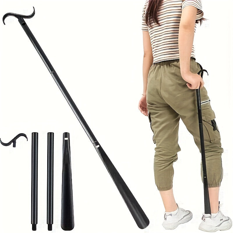 Unisex Long Dressing Stick With Shoe Horn And Sock Remover 35 Inch