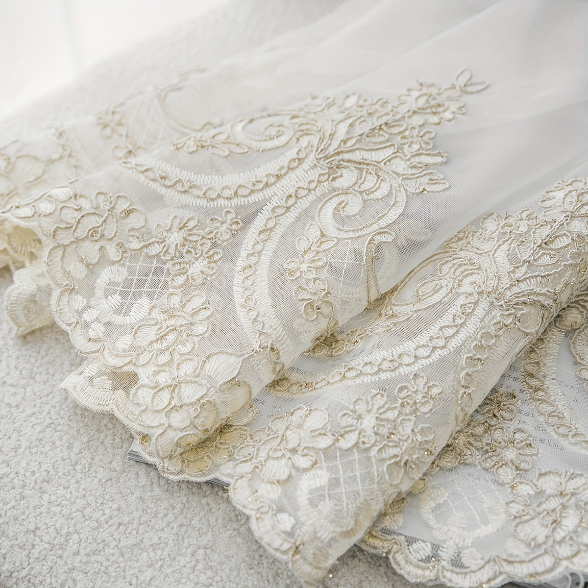 Легкая французская вышитая штора с маленькими цветами, белая полупрозрачная, для гостиной и спальни