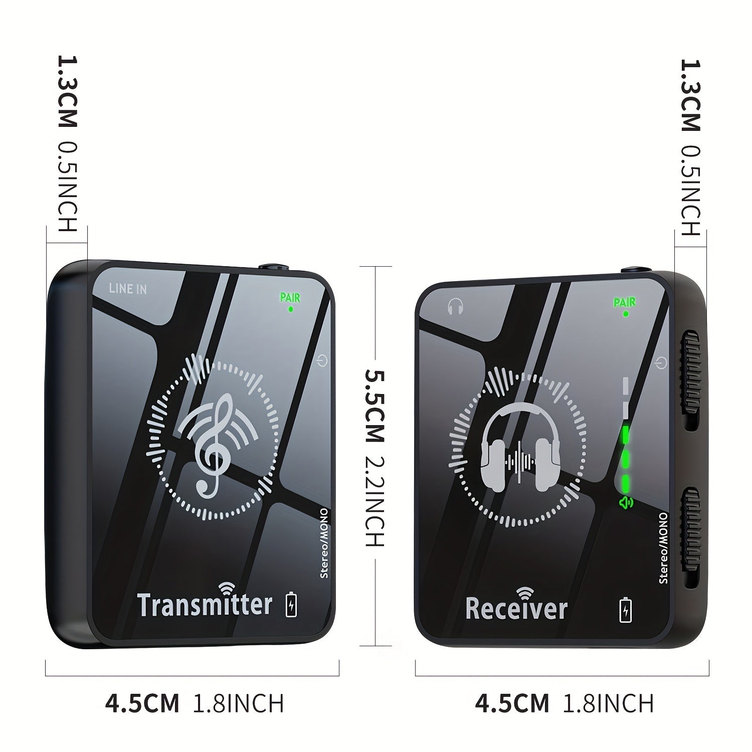 Беспроводная внутрьушная система мониторинга на 2,4 ГГц, без потерь, радиус действия 30 м, перезаряжаемая