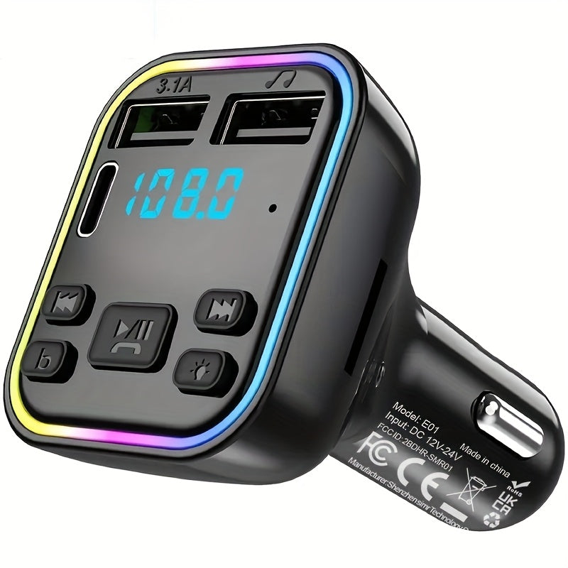 Car Accessories Wireless FM Transmitter Dual USB Car Charger
