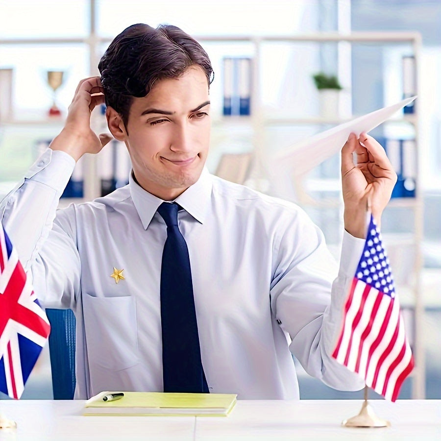 Set of 10 Patriotic Enamel Star Pins for Women Independence Day Jewelry