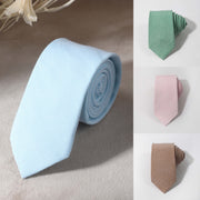 Men's Fashion Tie with Plaid and Solid Colors Encrypted Line Pattern