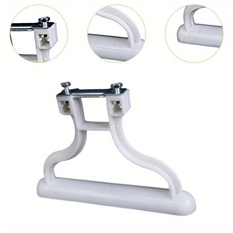 Electric Heater Base with Wheels White PP 25x12cm for Indoor Use