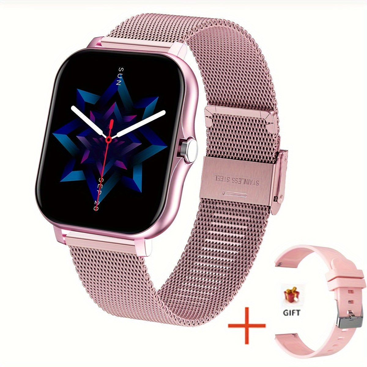 Women's Smartwatch with Call and Message Reminder Fitness Tracking and Music Control