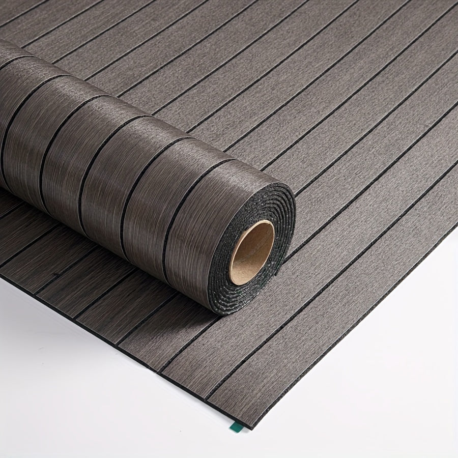 Self-Adhesive 3D Wall Panel Vinyl Curved Edges Shapes and Stripes Style for Ceilings and Partitions