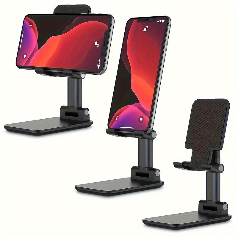 Adjustable Foldable Phone Stand for 10.16-20.32cm Devices with Height and Angle Adjustment