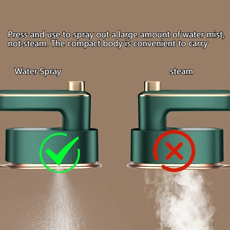 Plancha de viaje portátil con colgador y calentamiento rápido, diseño compacto y plegable