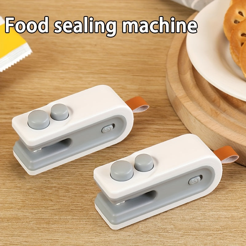 Sellador de bolsas de snacks mini portátil 2 en 1 cortador de calor sellador al vacío recargable por USB