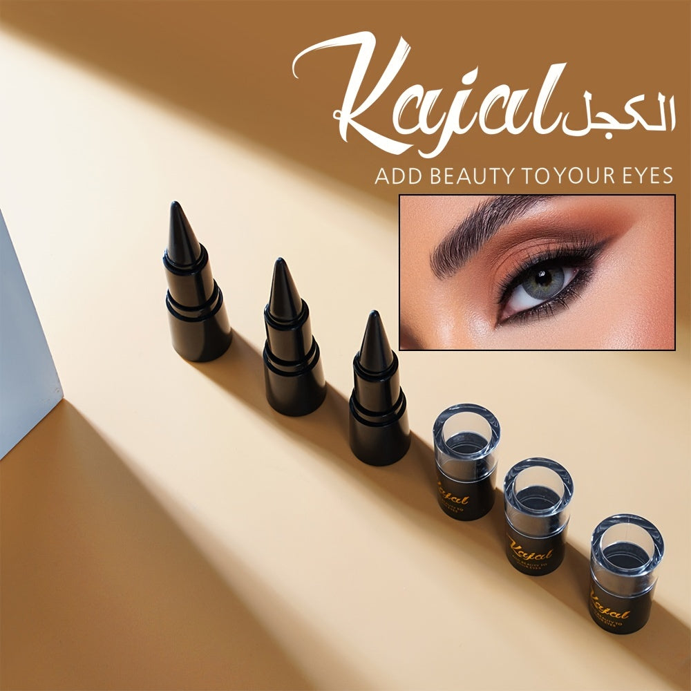 Women's Waterproof Black Cream Eyeliner Gel Stick and Lip Liner Pen